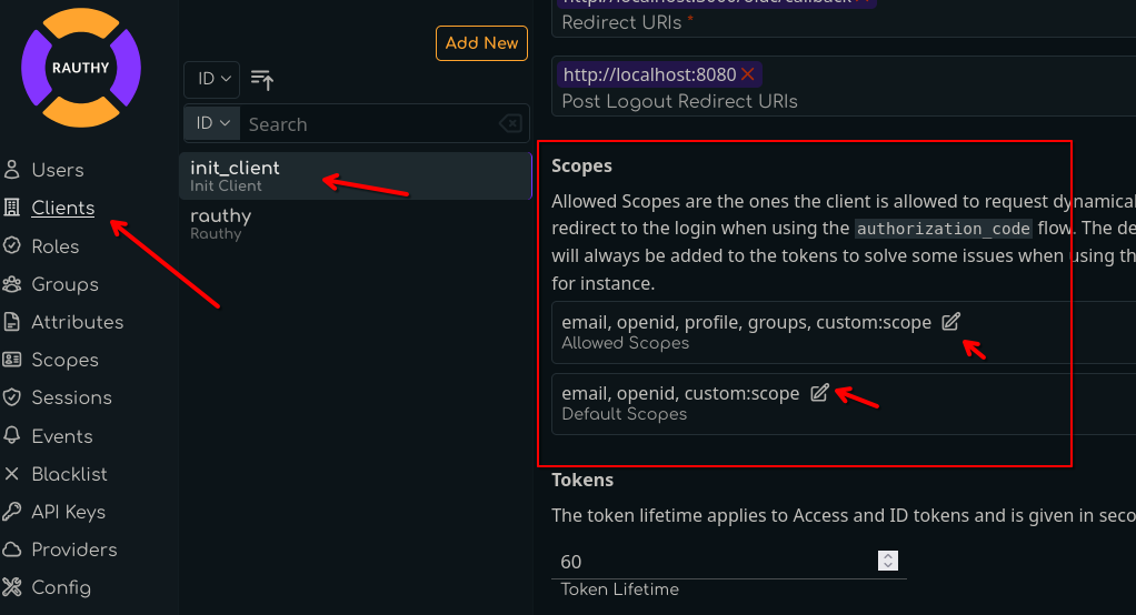 allow client scope request